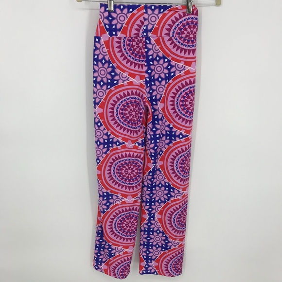 Pink and Blue Stretch GoGo Pants - Picture 2 of 6